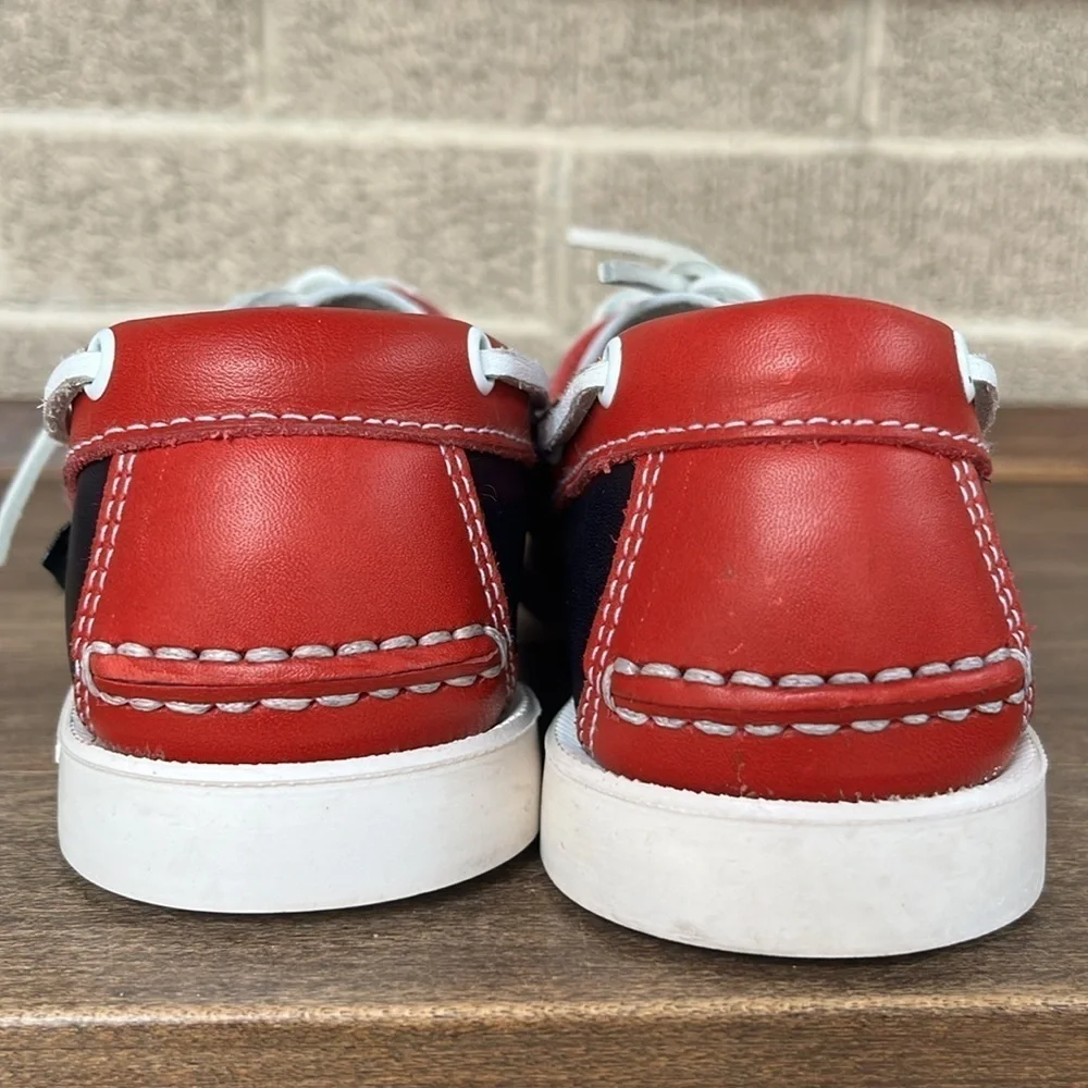 NWOT Paraboot x Dooney & Bourke Marine Loafers Red White Navy – Youth 4/5